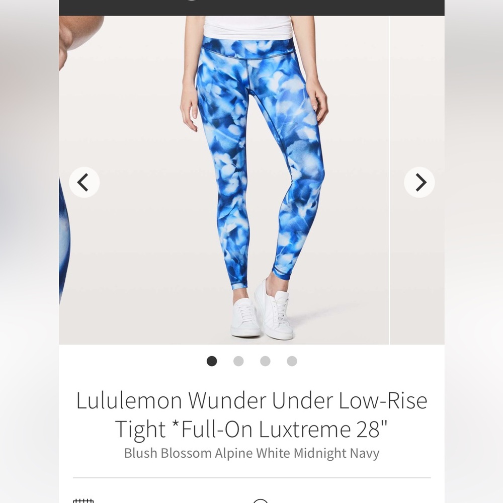 Lululemon Wunder Under Low-Rise Tight *Full-On Luxtreme 28", Size 10